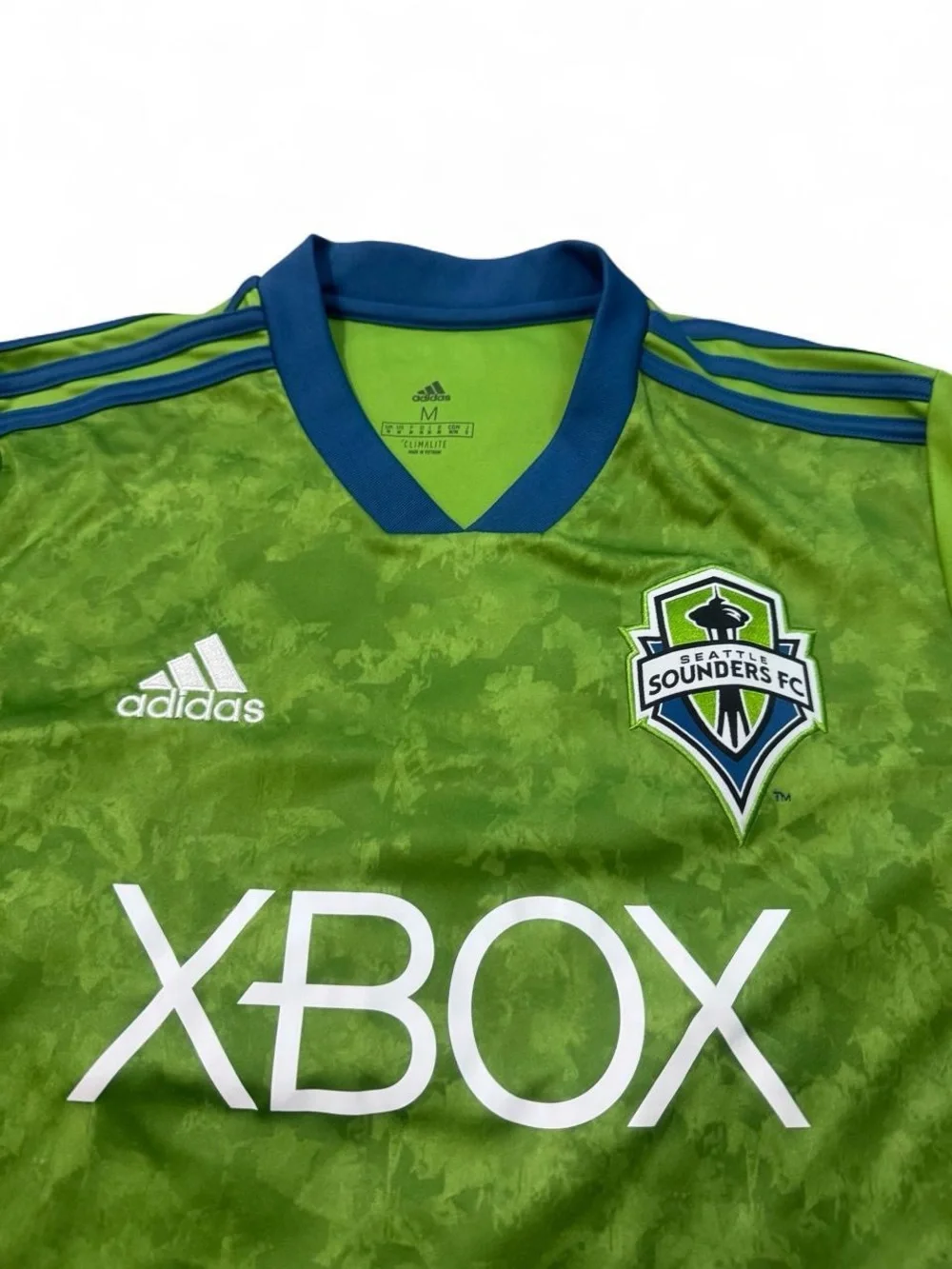 Adidas Seattle sounders FC MLS Xbox 2018 soccer jersey M mens climalite green